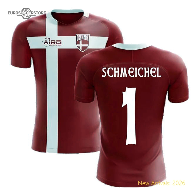 2025-2026 Denmark Flag Concept Football Shirt (Schmeichel 1) - Kids-Football Jersey Hub