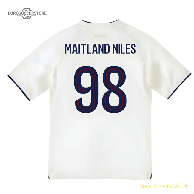 2025-2026 Olympique Lyon Home Shirt (Kids) (Maitland Niles 98)-Football Jersey Hub