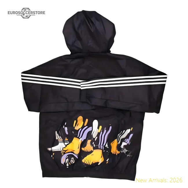 2024-2025 Real Madrid Seasonal Windbreaker (Aurora Black)-Football Jersey Hub