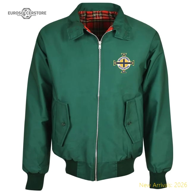Northern Ireland Green Harrington Jacket-Football Jersey Hub