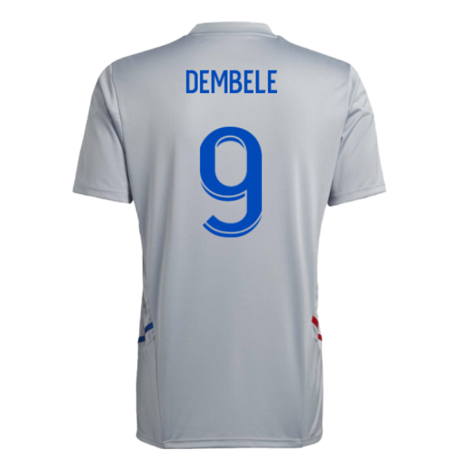2022-2023 Olympique Lyon Training Jersey (Halo Silver) (Dembele 9)-Football Jersey Hub