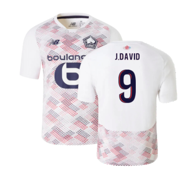 2024-2025 Lille Away Shirt (J.David 9)-Football Jersey Hub