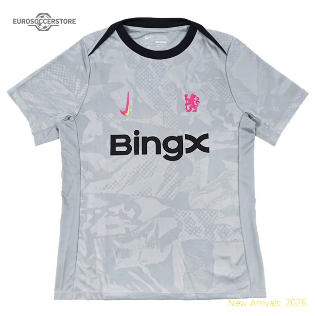 2024-2025 Chelsea Academy Pro Pre-Match Shirt (Grey)-Football Jersey Hub