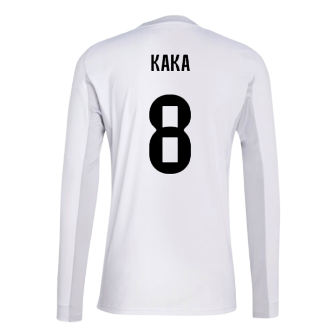 2025-2026 Real Madrid Long Sleeve Home Shirt (Kaka 8)-Football Jersey Hub