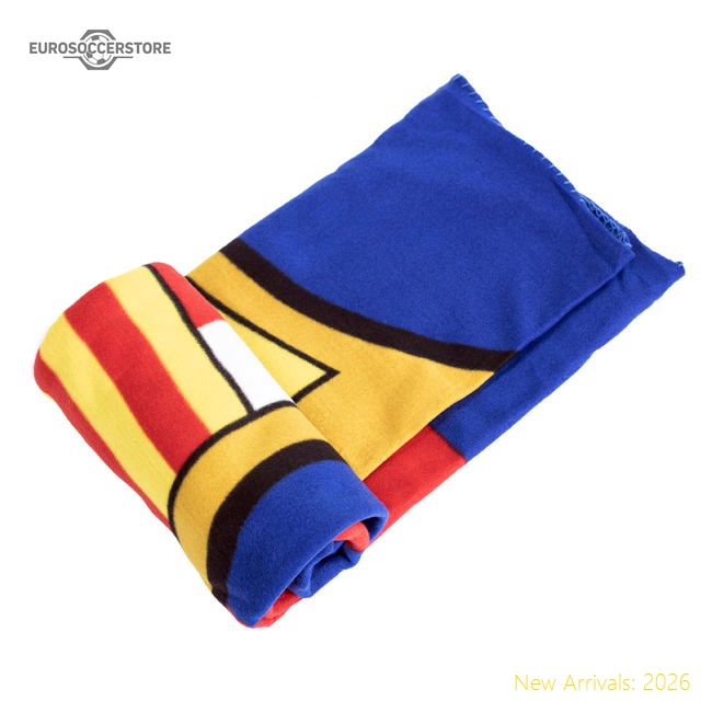 FC Barcelona Logo Fleece Blanket-Football Jersey Hub