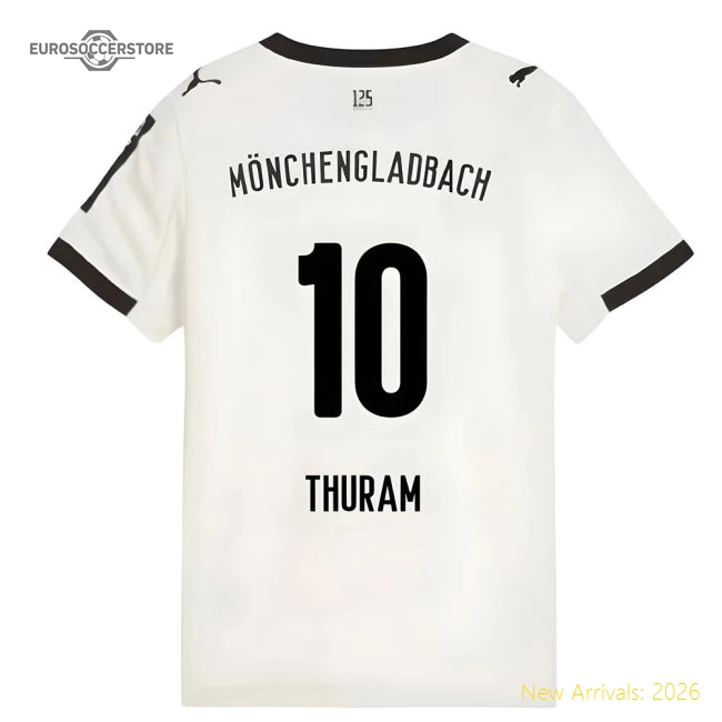 2025-2026 Borussia MGB Home Shirt (Kids) (Thuram 10)-Football Jersey Hub