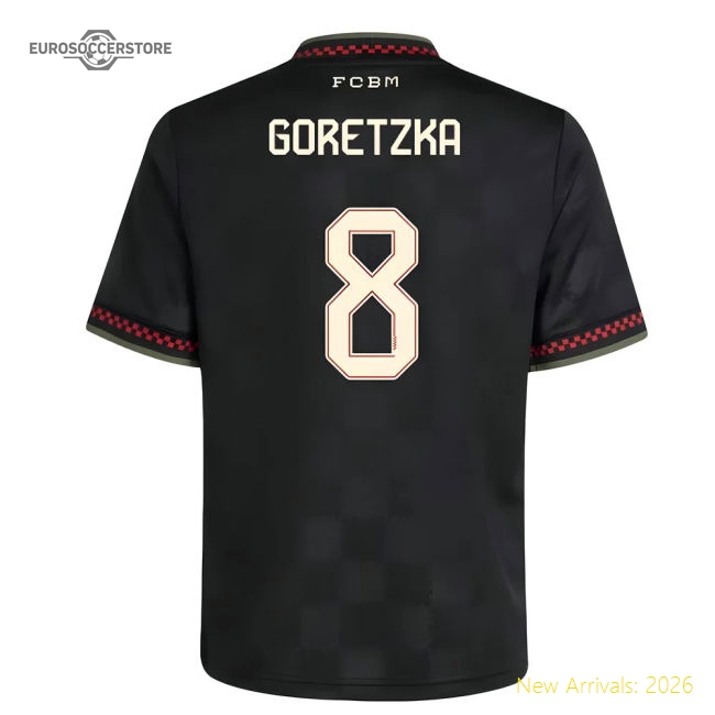 2025-2026 Bayern Munich Third Shirt (Kids) (Goretzka 8)-Football Jersey Hub