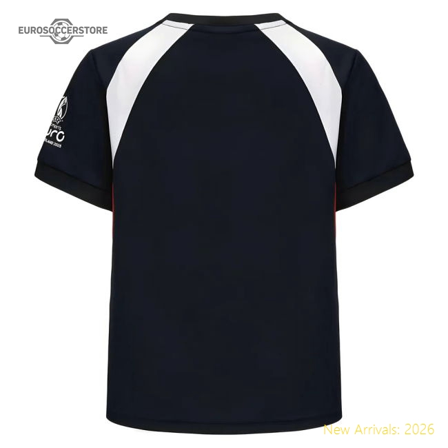 2025 England WEC Poly T-Shirt (Navy) - Kids-Football Jersey Hub