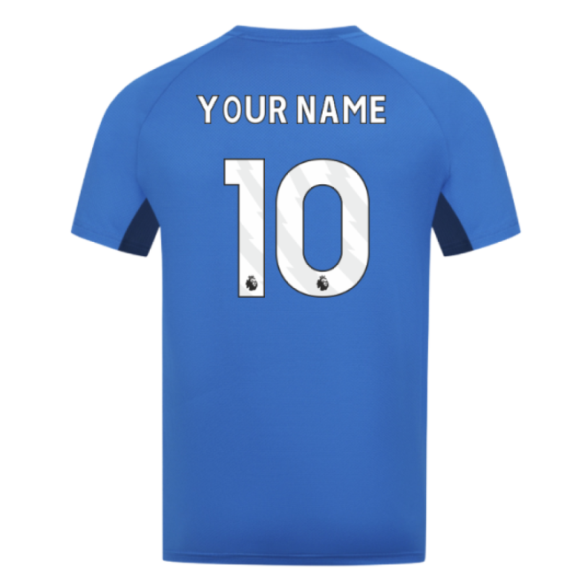2025-2026 Wolves Players Training T-shirt (Lapis Blue) (Your Name)-Football Jersey Hub