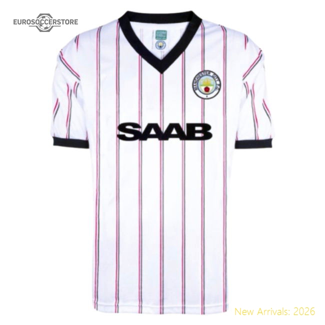 Manchester City 1982 Away Retro Football Shirt (Your Name)-Football Jersey Hub
