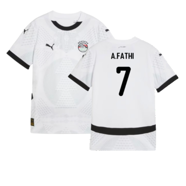 2024-2025 Egypt Away Shirt (Kids) (A.Fathi 7)-Football Jersey Hub