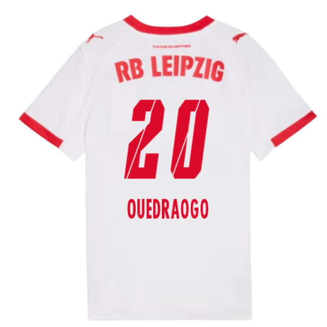 2025-2026 Red Bull Leipzig Home Shirt (Kids) (Ouedraogo 20)-Football Jersey Hub