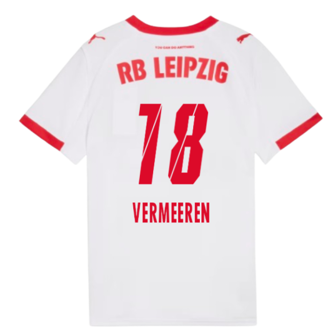 2025-2026 Red Bull Leipzig Home Shirt (Kids) (Vermeeren 18)-Football Jersey Hub
