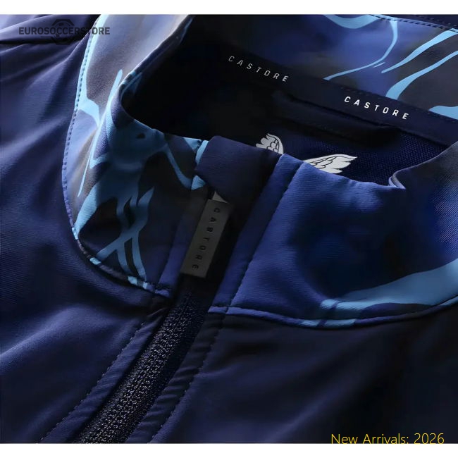 2025-2026 Everton Pre Match Jacket (Navy)-Football Jersey Hub