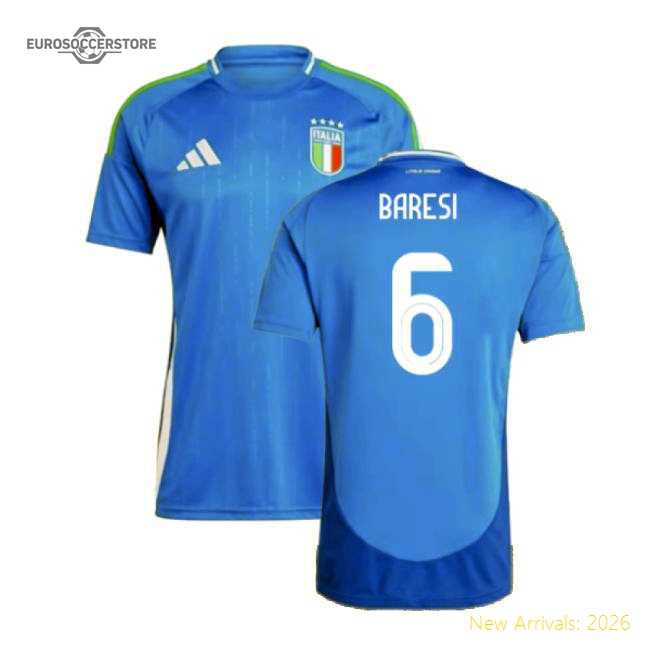 2024-2025 Italy Home Shirt (BARESI 6)-Football Jersey Hub