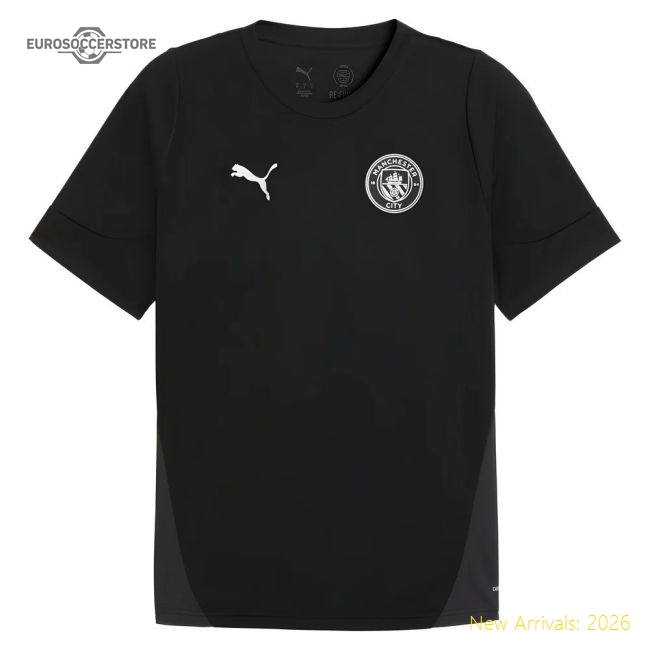 2025-2026 Man City Training Jersey (Black)-Football Jersey Hub