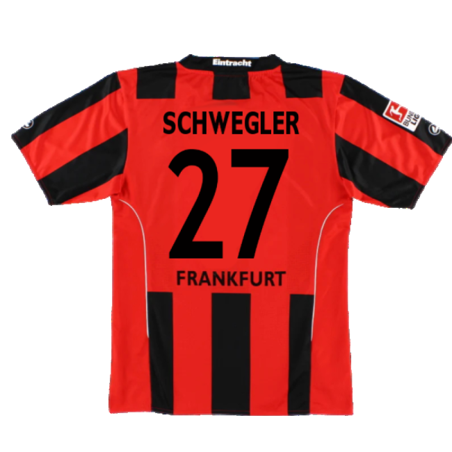 Eintracht Frankfurt 2010-12 Home Shirt ((Very Good) S) (Schwegler 27)-Football Jersey Hub