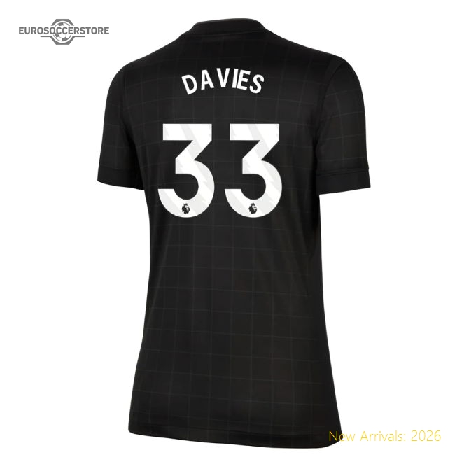 2025-2026 Tottenham Away Shirt (Womens) (Davies 33)-Football Jersey Hub