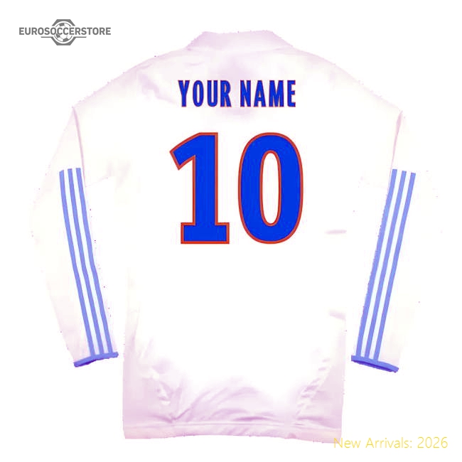 Marseille 2011-12 Player Spec Long Sleeve Home Shirt ((Excellent) L) (Your Name)-Football Jersey Hub