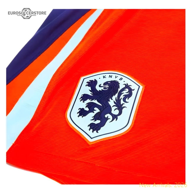 2024-2025 Netherlands Home Shorts (Orange)-Football Jersey Hub
