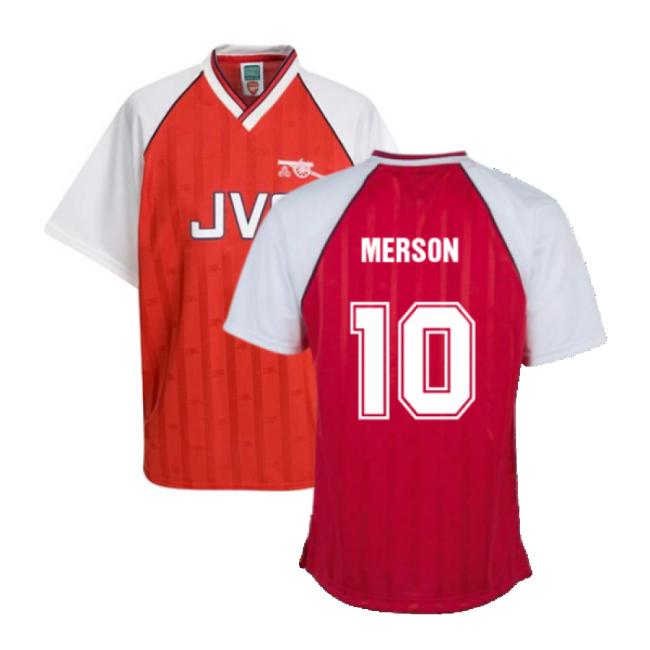 Arsenal 1988 Home Retro Football Shirt (Merson 10)-Football Jersey Hub
