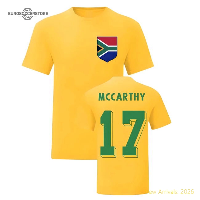 Benni McCarthy South Africa National Hero Tee (Yellow)-Football Jersey Hub