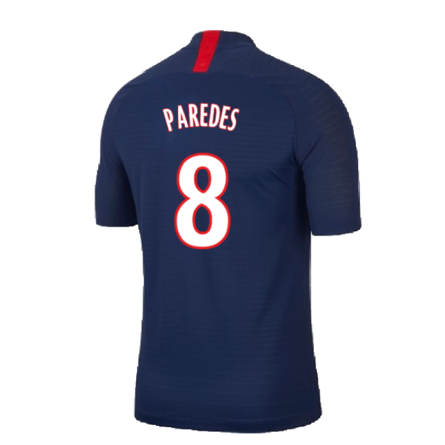 PSG 2019-20 Home Nike Vaporknit Shirt ((Mint) S) (PAREDES 8)-Football Jersey Hub