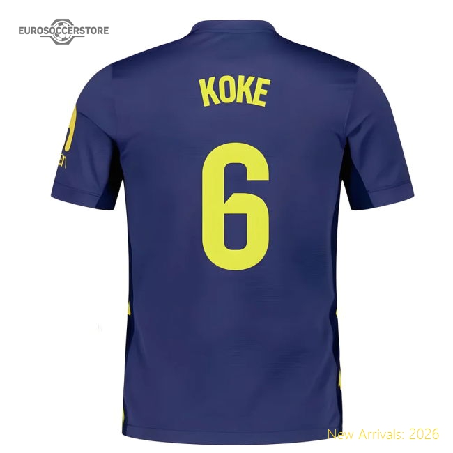 2025-2026 Atletico Madrid Away Shirt (Koke 6)-Football Jersey Hub
