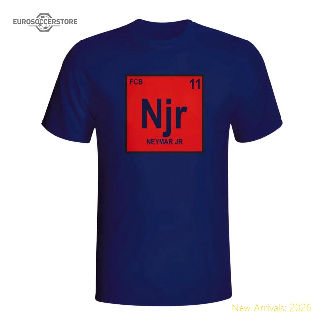Neymar Barcelona Periodic Table T-shirt (navy) - Kids-Football Jersey Hub