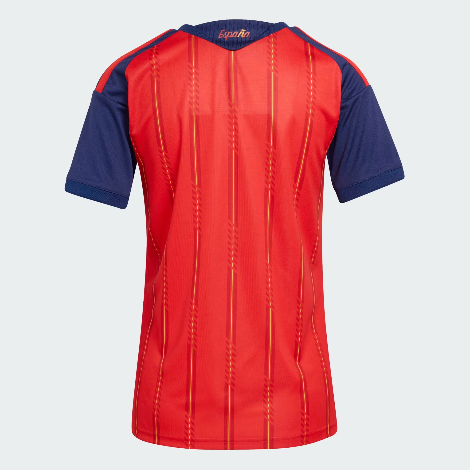 Women's Spain Home Jersey 2026 – Crimson & Yellow Female Soccer Supporter Shirt