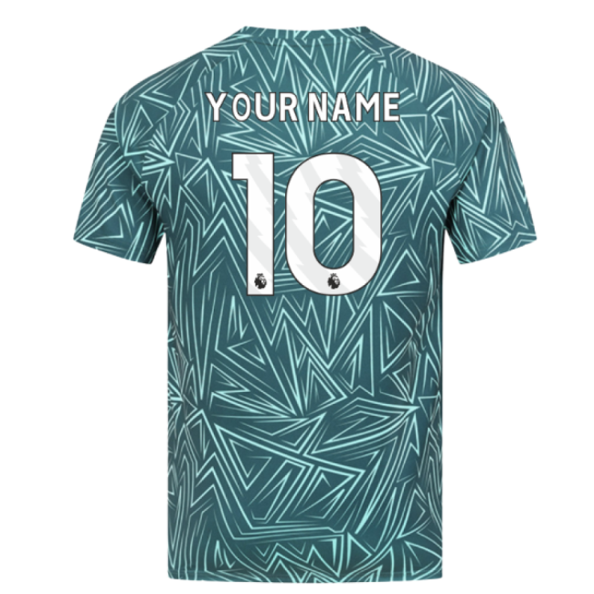 2025-2026 Wolves Away Pre-Match Shirt (Dark Green) (Your Name)-Football Shirts Shop