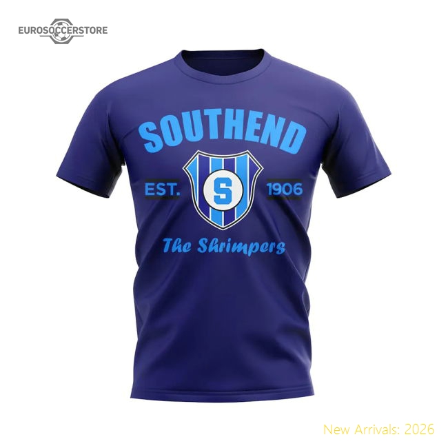 Southend Established Football T-Shirt (Navy)-Football Shirts Shop