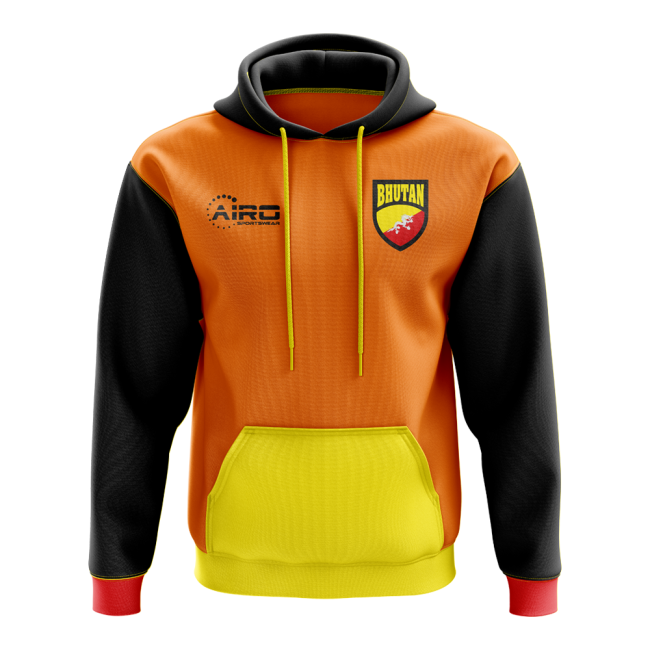 Bhutan Concept Country Football Hoody (Orange)-Football Shirts Shop