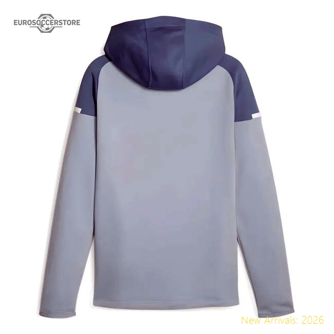 2023-2024 Man City Casuals Hooded Jacket (Blue Wash)-Football Shirts Shop