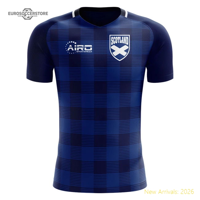 2025-2026 Scotland Tartan Concept Football Shirt (Your Name) -Kids-Football Shirts Shop