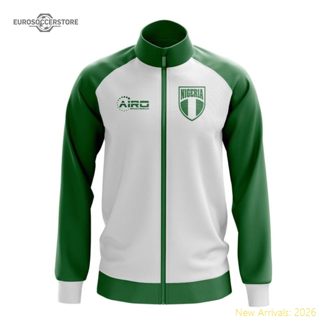 Nigeria Concept Football Track Jacket (White)-Football Shirts Shop