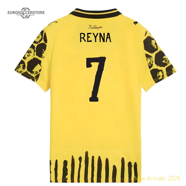 2025-2026 KIDSUPER x Borussia Dortmund CWC Shirt - Kids (Reyna 7)-Football Shirts Shop