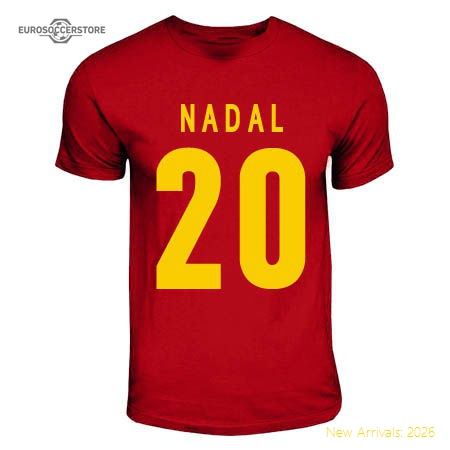 Miguel Angel Nadal Spain Hero T-shirt (red)-Football Shirts Shop
