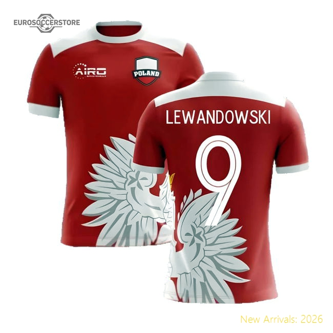 2025-2026 Poland Away Concept Football Shirt (Lewandowski 9)-Football Shirts Shop