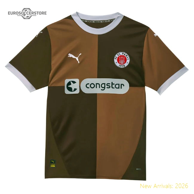 2024-2025 St Pauli Home Shirt (Irvine 7)-Football Shirts Shop