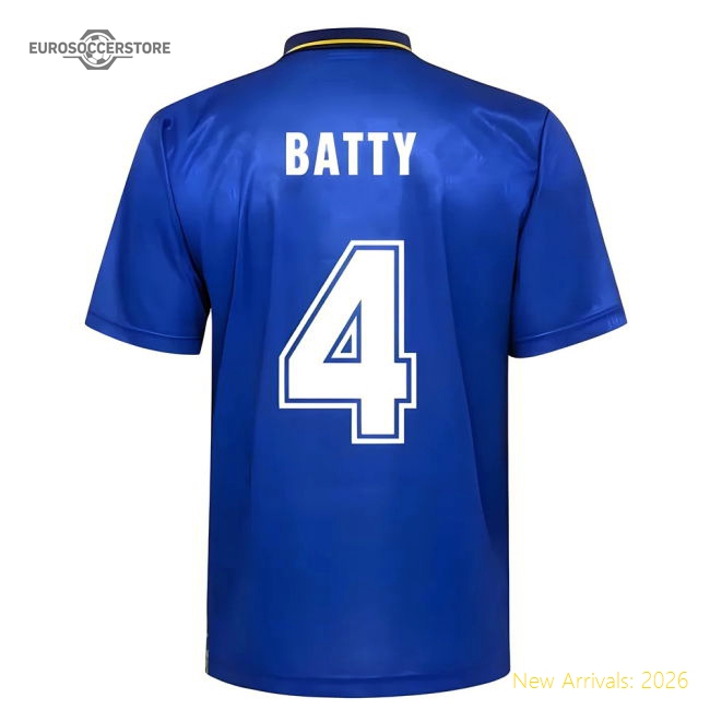 Leeds United 1993 Admiral Away Shirt (Batty 4)-Football Shirts Shop