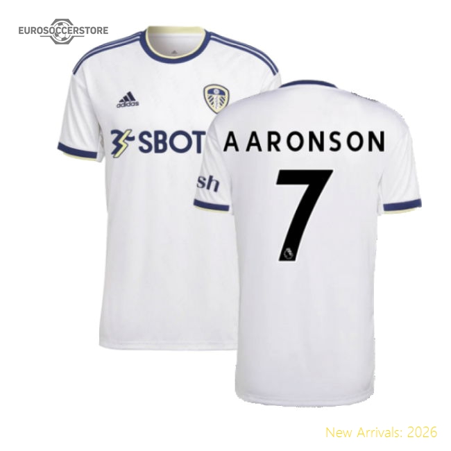 2022-2023 Leeds United Home Shirt (AARONSON 7)-Football Shirts Shop