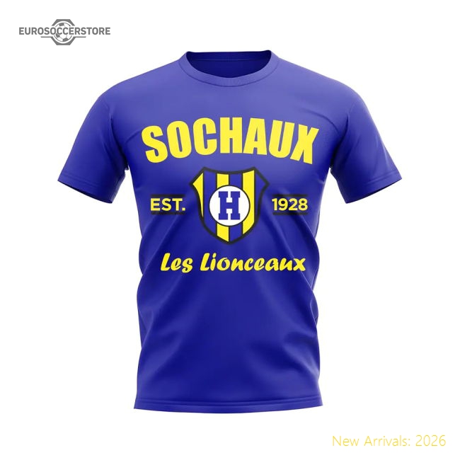 Sochaux Established Football T-Shirt (Royal)-Football Shirts Shop