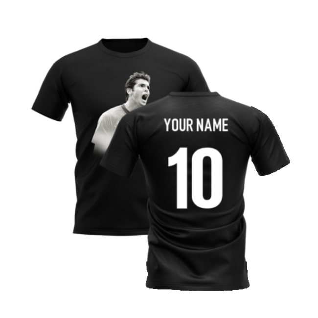 Kaka Legend T-Shirt (Black) (Your Name)-Football Shirts Shop