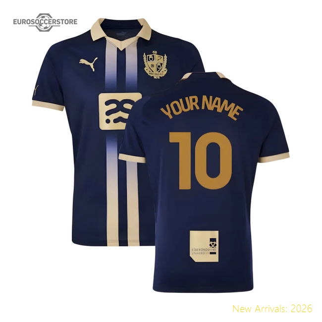 2023-2024 Port Vale Away Shirt (Your Name)-Football Shirts Shop