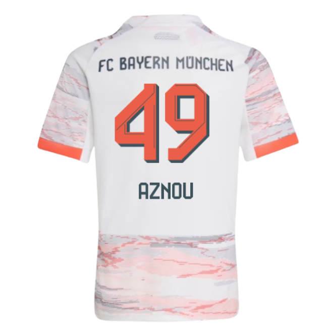 2025-2026 Bayern Munich Away Shirt (Kids) (Aznou 49)-Football Shirts Shop