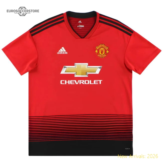 Manchester United 2018-19 Home Shirt (M) (Excellent)-Football Shirts Shop