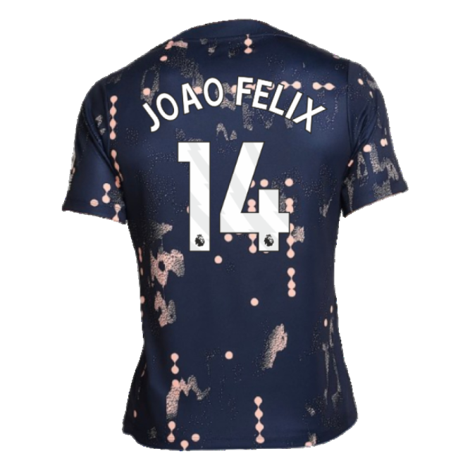 2024-2025 Chelsea Academy Pro Pre-Match Shirt (Obsidian) (Joao Felix 14)-Football Shirts Shop