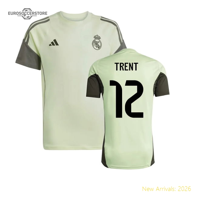 2025-2026 Real Madrid Training Tee (Almost Lime) - Kids (Trent 12)-Football Shirts Shop