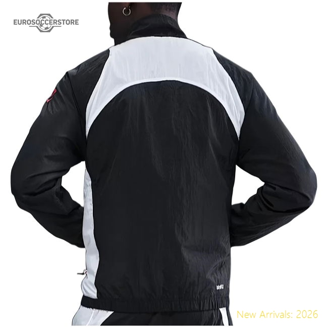 2025-2026 PSG T90 Track Jacket (Black)-Football Shirts Shop